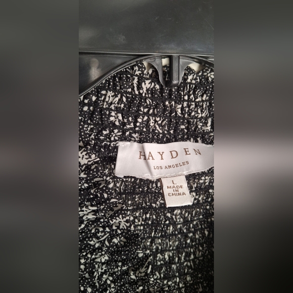 Hayden floral sheer womens blouse size large boho casual party bussines casual - Picture 3 of 9